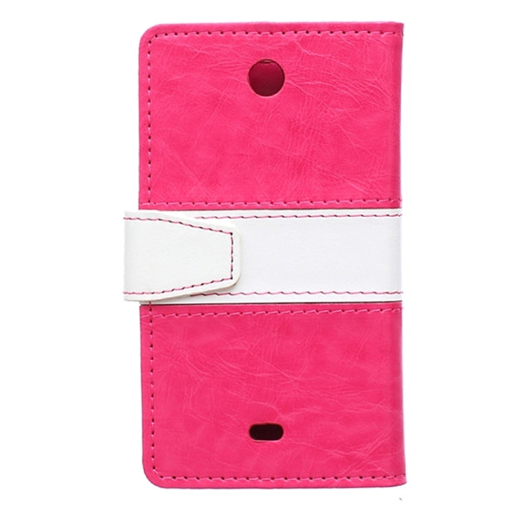 Crazy Horse Texture Horizontal Flip Color Matching Leather Case with Card Slots & Wallet & Holder for Microsoft Lumia 430