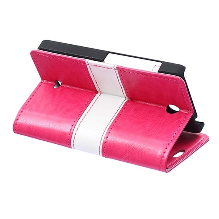 Crazy Horse Texture Horizontal Flip Color Matching Leather Case with Card Slots & Wallet & Holder for Microsoft Lumia 430