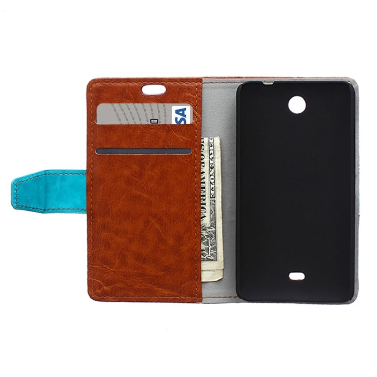 Crazy Horse Texture Horizontal Flip Color Matching Leather Case with Card Slots & Wallet & Holder for Microsoft Lumia 430