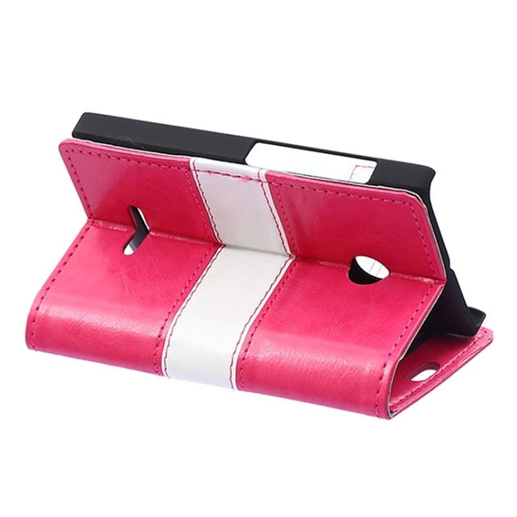 Crazy Horse Texture Horizontal Flip Color Matching Leather Case with Card Slots & Wallet & Holder for Microsoft Lumia 435