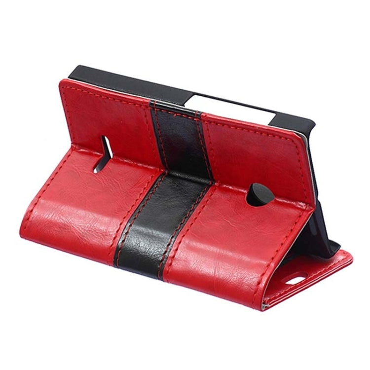 Crazy Horse Texture Horizontal Flip Color Matching Leather Case with Card Slots & Wallet & Holder for Microsoft Lumia 435