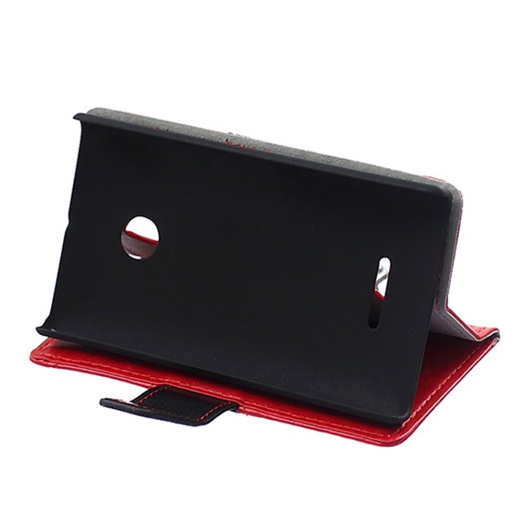 Crazy Horse Texture Horizontal Flip Color Matching Leather Case with Card Slots & Wallet & Holder for Microsoft Lumia 435