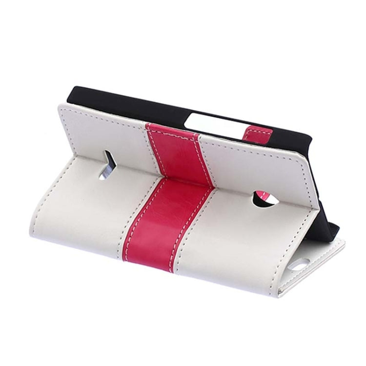 Crazy Horse Texture Horizontal Flip Color Matching Leather Case with Card Slots & Wallet & Holder for Microsoft Lumia 435