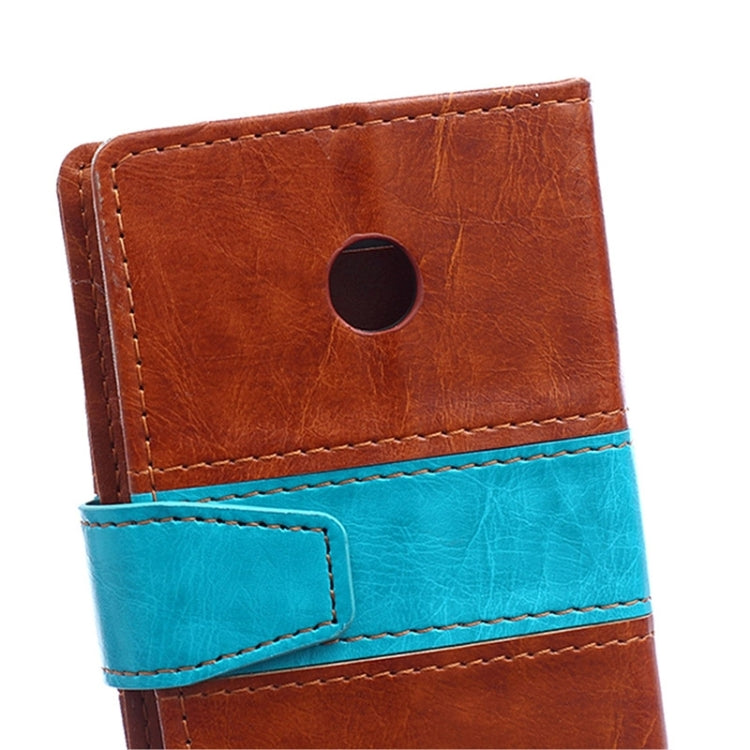 Crazy Horse Texture Horizontal Flip Color Matching Leather Case with Card Slots & Wallet & Holder for Microsoft Lumia 435