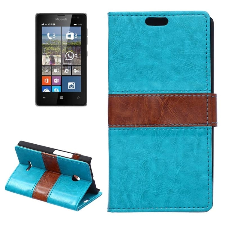 Crazy Horse Texture Horizontal Flip Color Matching Leather Case with Card Slots & Wallet & Holder for Microsoft Lumia 532