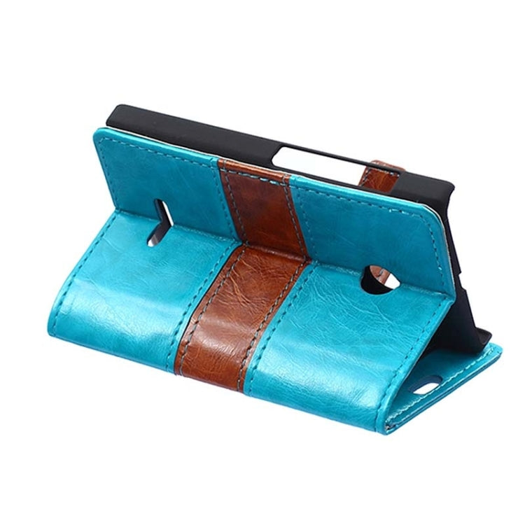 Crazy Horse Texture Horizontal Flip Color Matching Leather Case with Card Slots & Wallet & Holder for Microsoft Lumia 532