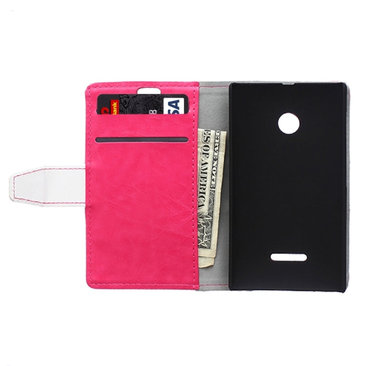 Crazy Horse Texture Horizontal Flip Color Matching Leather Case with Card Slots & Wallet & Holder for Microsoft Lumia 532