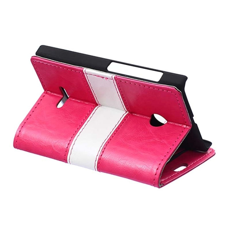 Crazy Horse Texture Horizontal Flip Color Matching Leather Case with Card Slots & Wallet & Holder for Microsoft Lumia 532