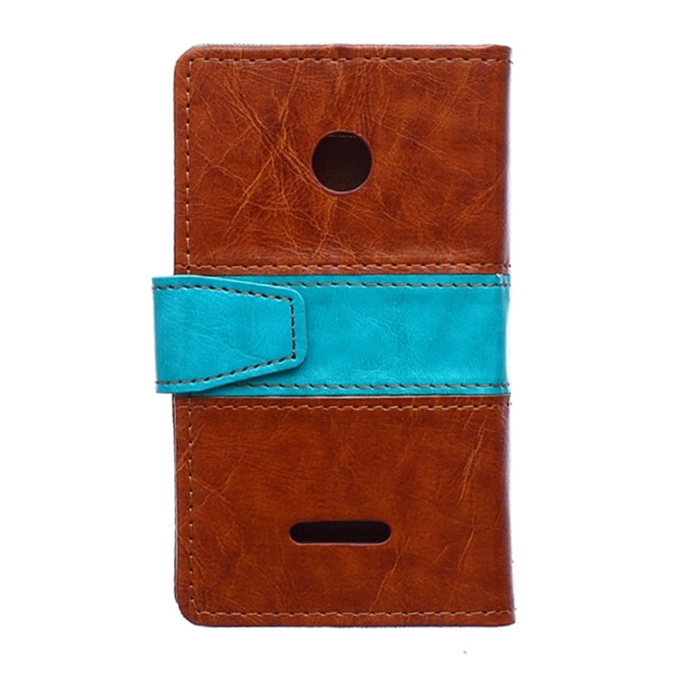 Crazy Horse Texture Horizontal Flip Color Matching Leather Case with Card Slots & Wallet & Holder for Microsoft Lumia 532