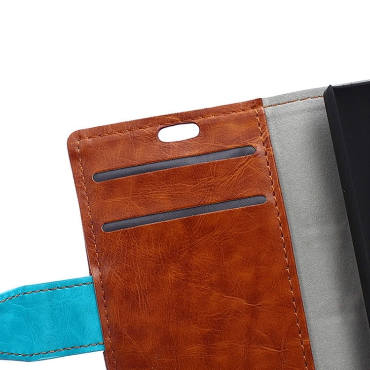 Crazy Horse Texture Horizontal Flip Color Matching Leather Case with Card Slots & Wallet & Holder for Microsoft Lumia 532