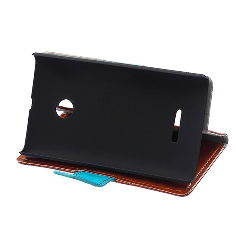 Crazy Horse Texture Horizontal Flip Color Matching Leather Case with Card Slots & Wallet & Holder for Microsoft Lumia 532