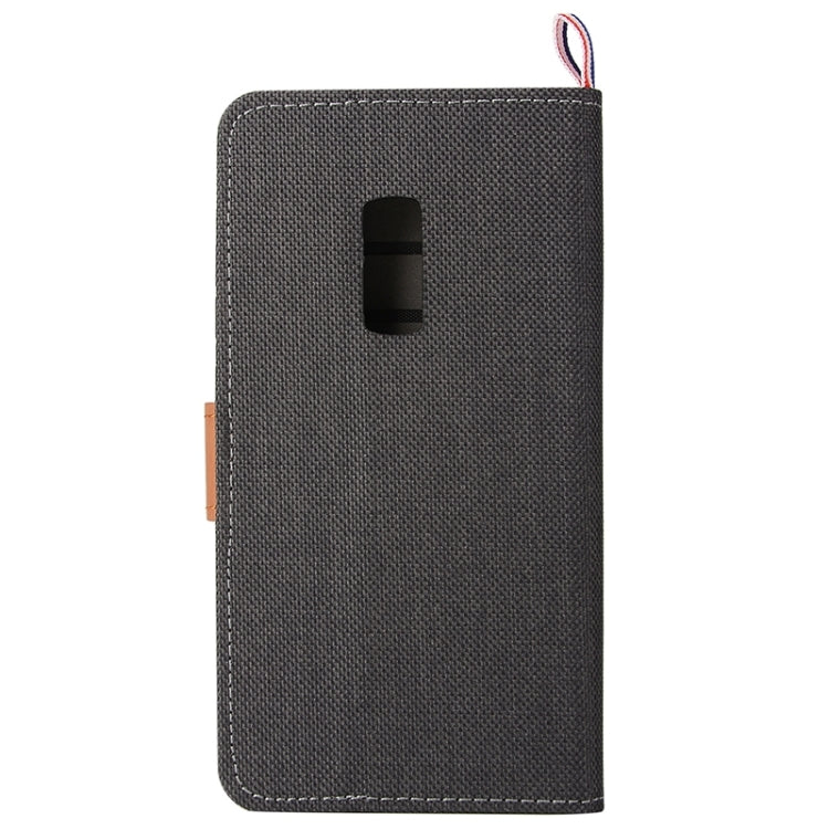 Denim Texture Horizontal Flip Leather Case with Magnetic Snap & Card Slots & Holder & Sling for OnePlus Two