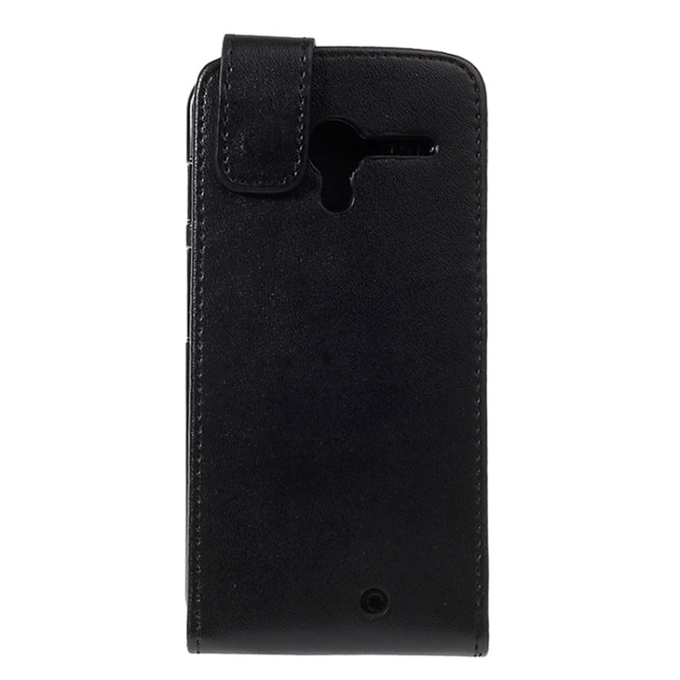Vertical Flip Magnetic Snap Leather Case for Motorola X Phone / XT1055 / XT1053 / XT1056 / XT1058(Black)