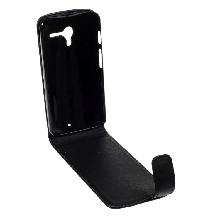 Vertical Flip Magnetic Snap Leather Case for Motorola X Phone / XT1055 / XT1053 / XT1056 / XT1058(Black)