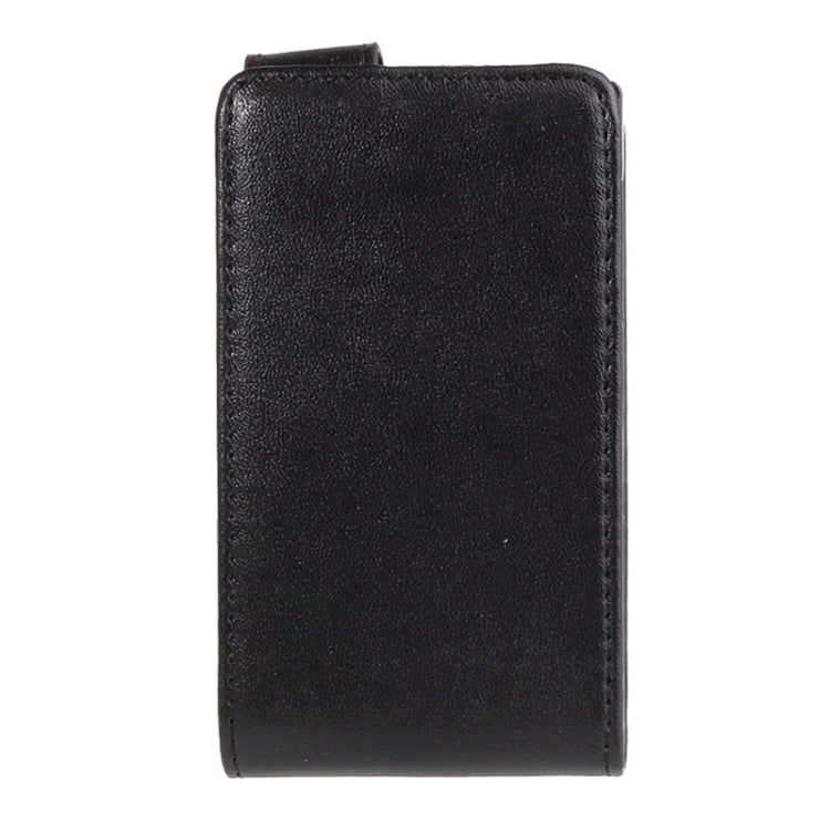 Vertical Flip Magnetic Snap Leather Case for Nokia Asha 503 / N503(Black)