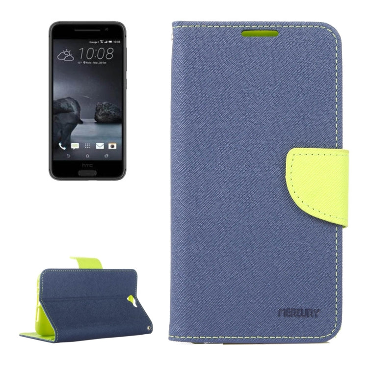 For HTC One A9 Color Matching Cross Texture Flip Leather Case with Holder & Card Slots & Wallet