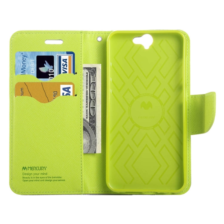 For HTC One A9 Color Matching Cross Texture Flip Leather Case with Holder & Card Slots & Wallet