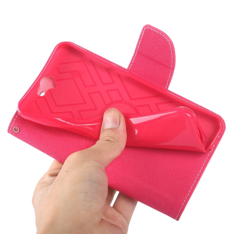 For HTC One A9 Color Matching Cross Texture Flip Leather Case with Holder & Card Slots & Wallet