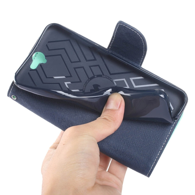 For HTC One A9 Color Matching Cross Texture Flip Leather Case with Holder & Card Slots & Wallet