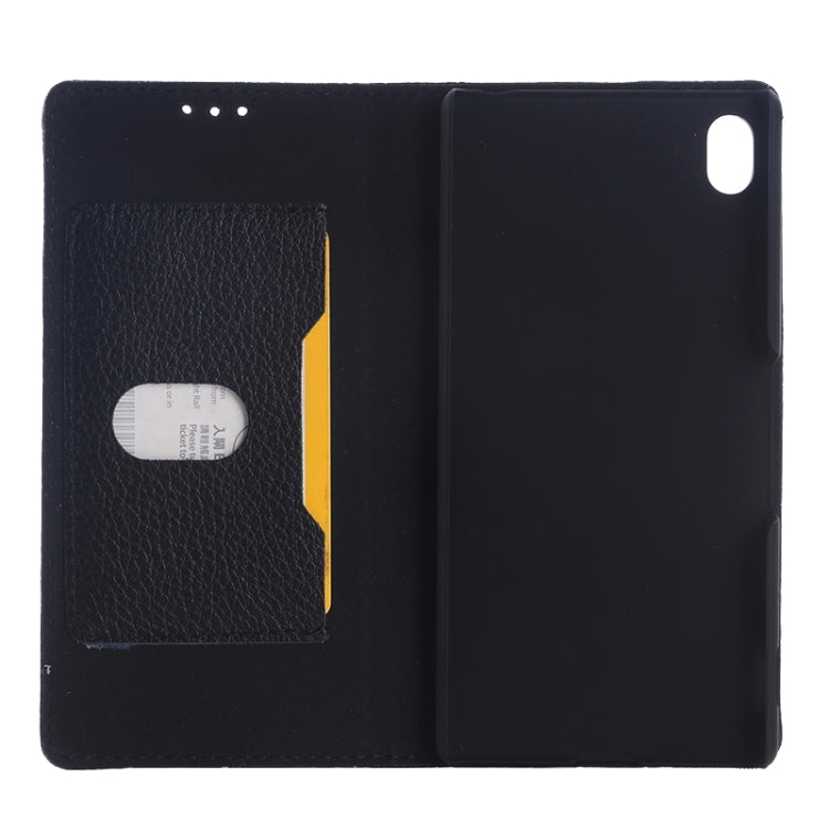 Litchi Texture Leather Case with Holder & Card Slot for Sony Xperia Z4