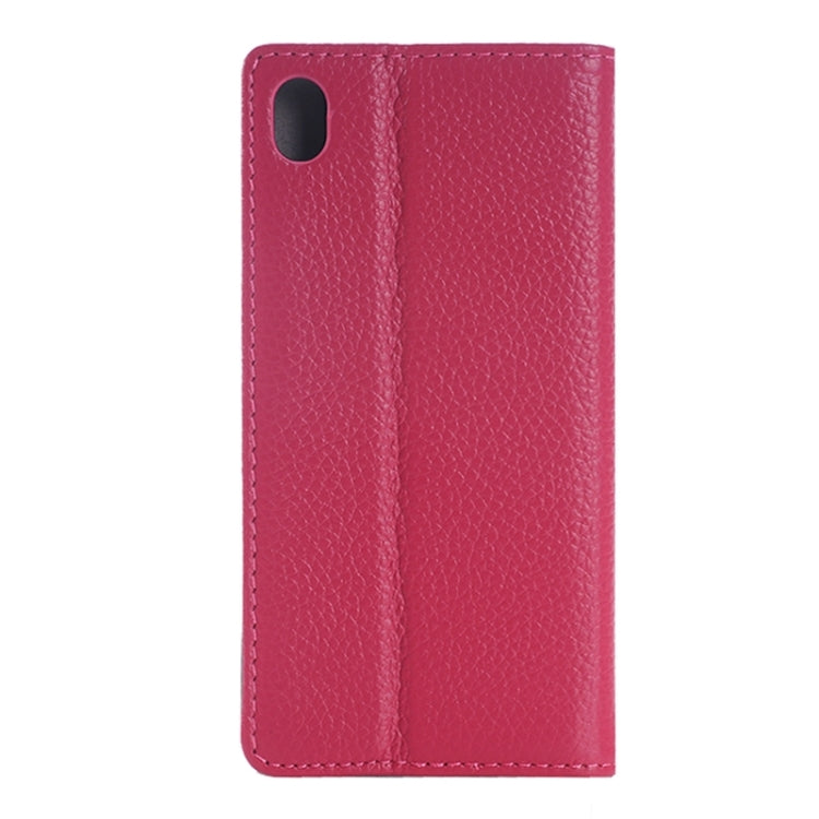 Litchi Texture Leather Case with Holder & Card Slot for Sony Xperia Z4