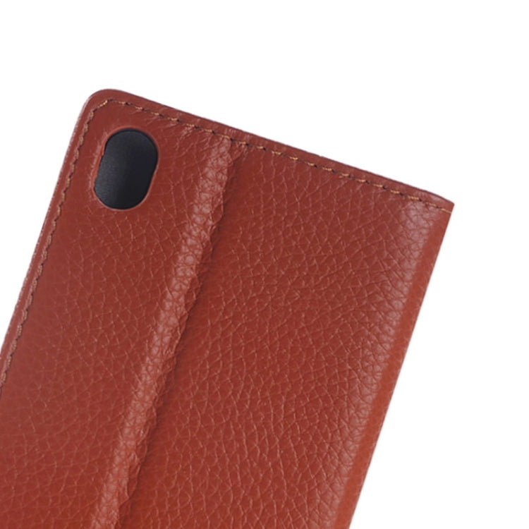 Litchi Texture Leather Case with Holder & Card Slot for Sony Xperia Z4