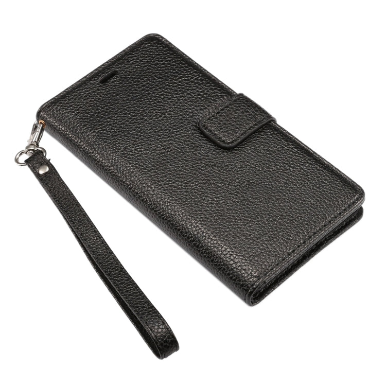 For Huawei P8 Standard Edition, Litchi Texture Leather Case with Card Slots & Holder & Wallet & Photo Frame & Lanyard