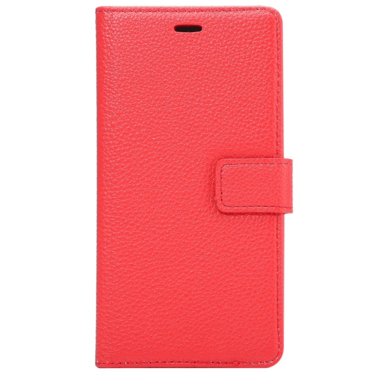 For Huawei P8 Standard Edition, Litchi Texture Leather Case with Card Slots & Holder & Wallet & Photo Frame & Lanyard