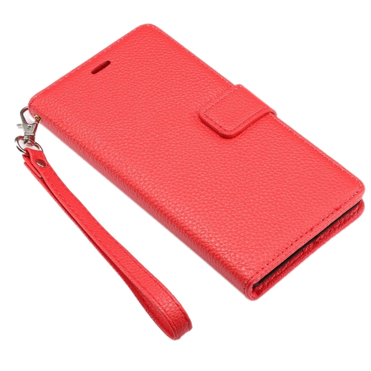 For Huawei P8 Standard Edition, Litchi Texture Leather Case with Card Slots & Holder & Wallet & Photo Frame & Lanyard