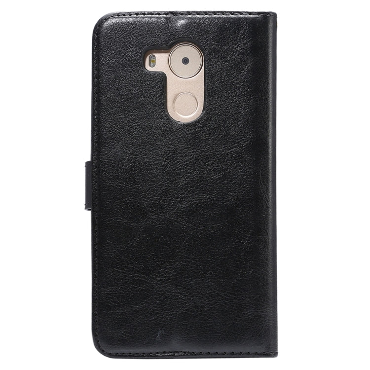 For Huawei Mate 8 Crazy Horse Texture Horizontal Flip Leather Case with Card Slots & Holder & Wallet & Photo Frame & Lanyard