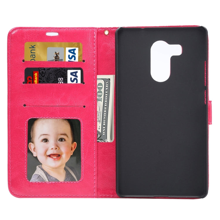 For Huawei Mate 8 Crazy Horse Texture Horizontal Flip Leather Case with Card Slots & Holder & Wallet & Photo Frame & Lanyard