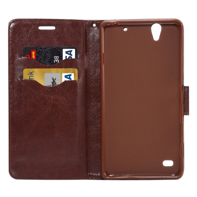 Denim Texture Leather Case with Holder & Card Slots for Sony Xperia C4 / E5303 / E5306 / E5353(Black)