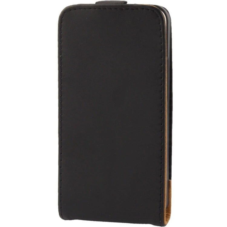 Vertical Flip Leather Case for HTC One / M7 (Black)