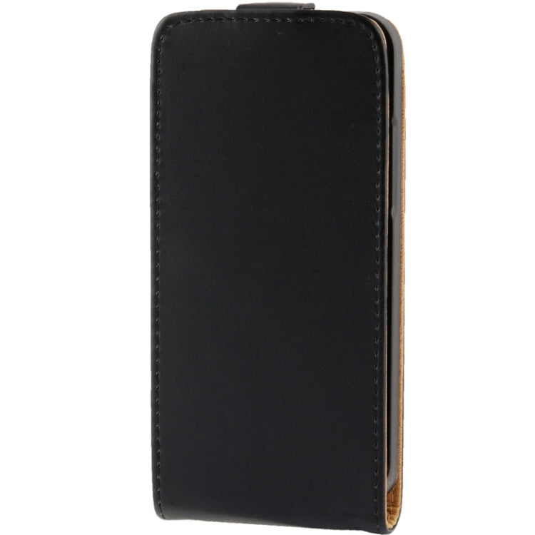 Vertical Flip Leather Case for HTC One mini / M4 (Black)