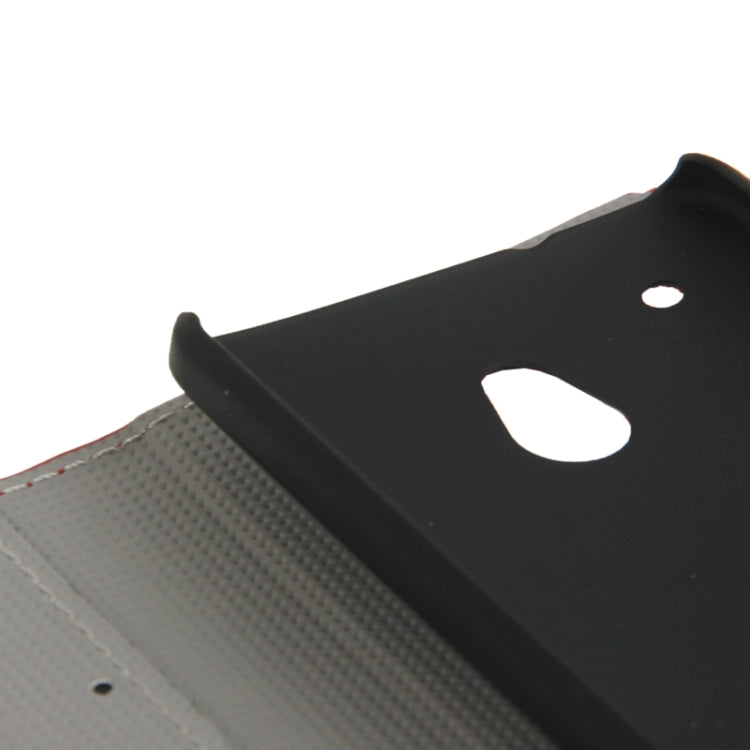 Zebra Pattern Flip Leather Case with Holder & Credit Card Slots for HTC One mini / M4