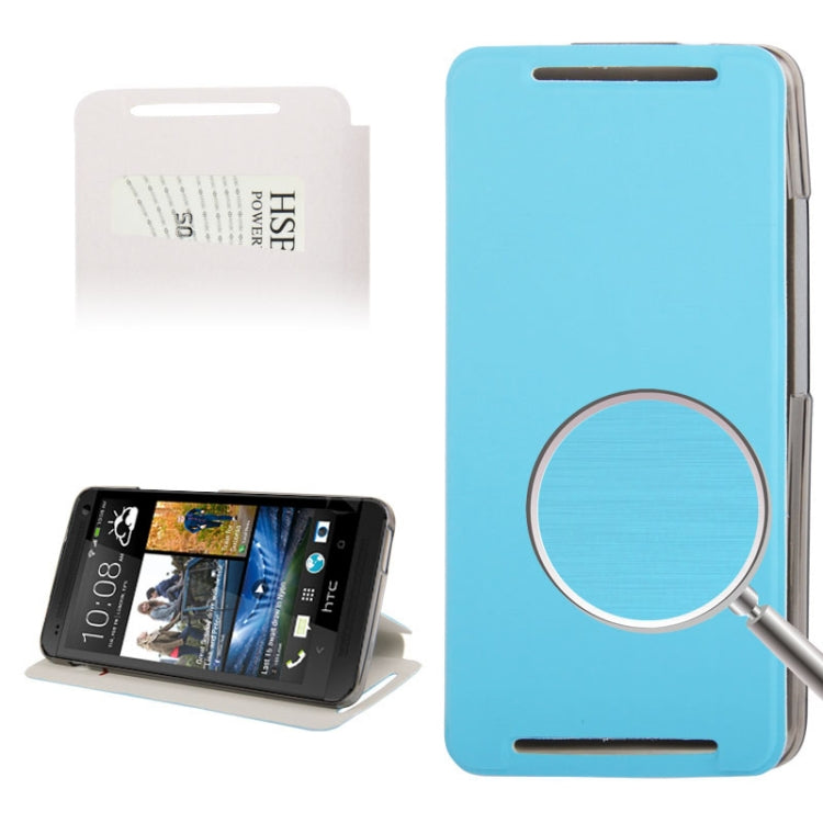 Brushed Texture Leather Case with Credit Card Slot & Holder for HTC One Max / T6 / 809d