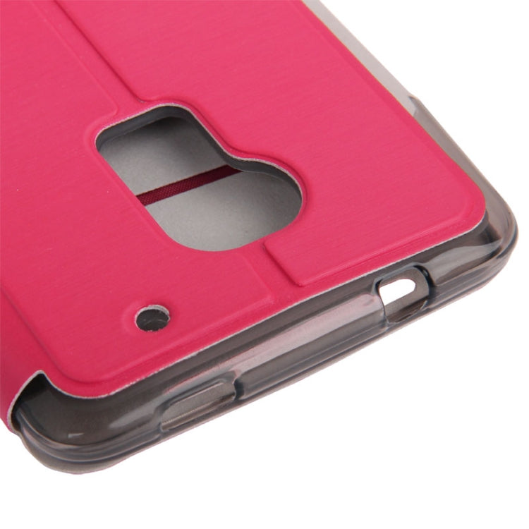Brushed Texture Leather Case with Credit Card Slot & Holder for HTC One Max / T6 / 809d