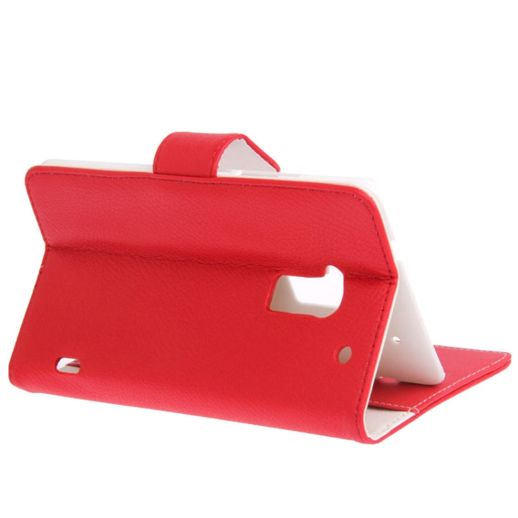 Litchi Texture Leather Case with Credit Card Slot & Holder for HTC One Max / T6 / 809d