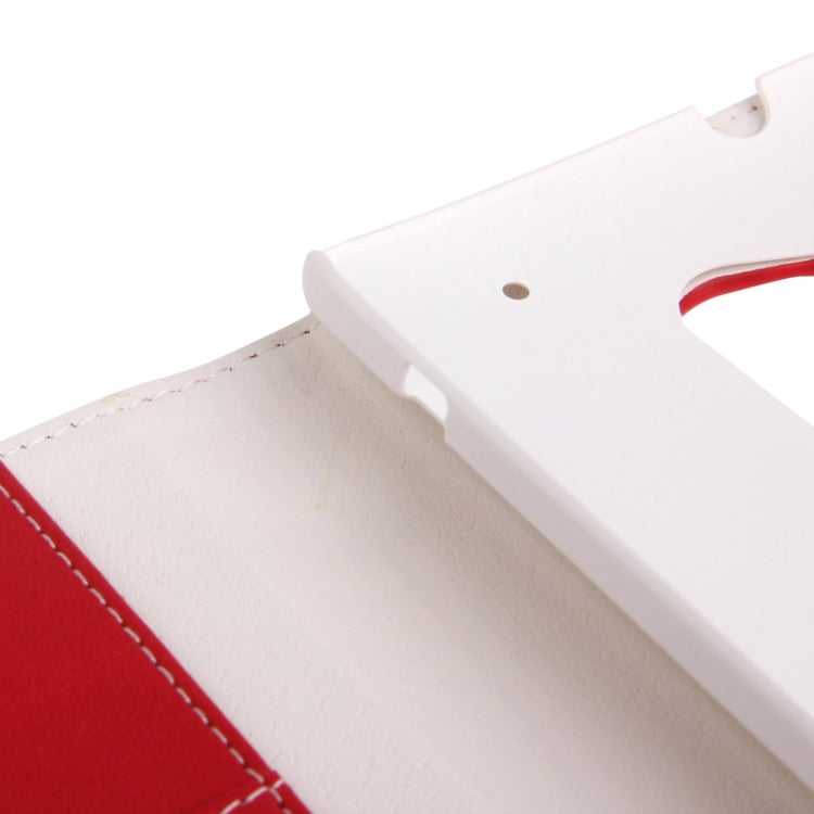 Litchi Texture Leather Case with Credit Card Slot & Holder for HTC One Max / T6 / 809d