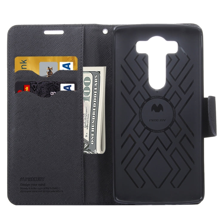 Cross Texture Horizontal Flip Leather Case with Holder & Wallet & Card Slots for LG V10