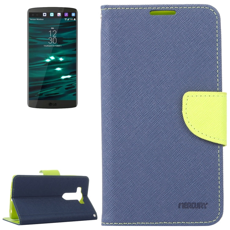 Cross Texture Horizontal Flip Leather Case with Holder & Wallet & Card Slots for LG V10