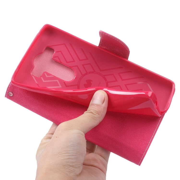 Cross Texture Horizontal Flip Leather Case with Holder & Wallet & Card Slots for LG V10