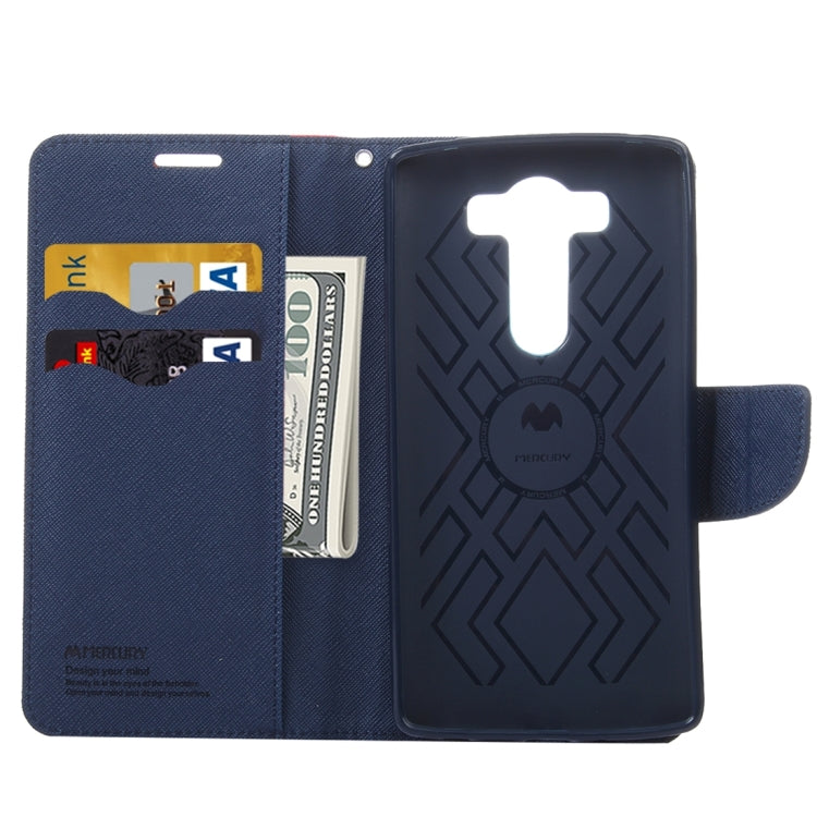 Cross Texture Horizontal Flip Leather Case with Holder & Wallet & Card Slots for LG V10