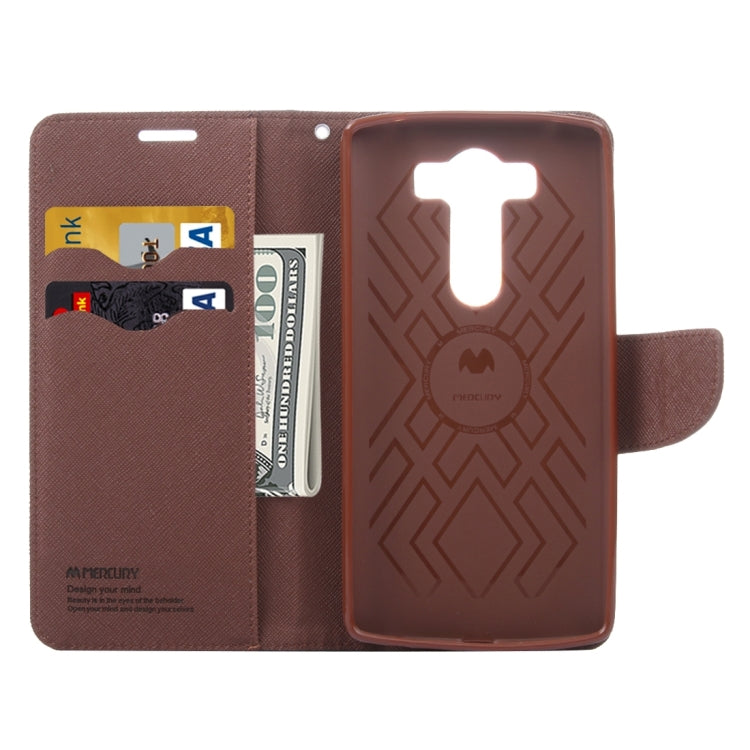 Cross Texture Horizontal Flip Leather Case with Holder & Wallet & Card Slots for LG V10
