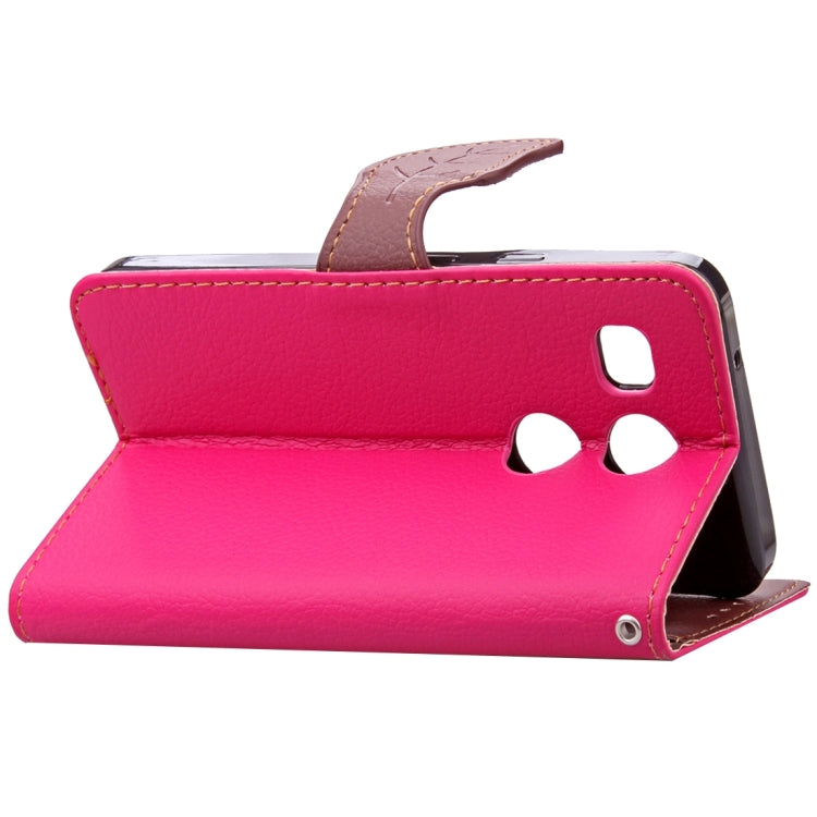 Leaf Magnetic Snap Litchi Texture Horizontal Flip Leather Case with Card Slots & Wallet & Holder & Lanyard for Google Nexus 5X