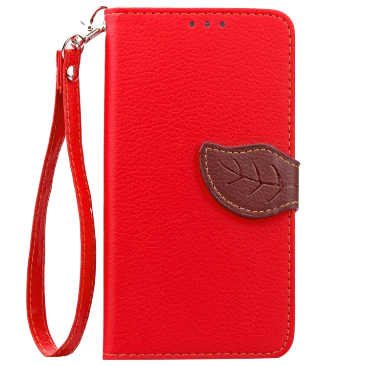 Leaf Magnetic Snap Litchi Texture Horizontal Flip Leather Case with Card Slots & Wallet & Holder & Lanyard for Google Nexus 5X