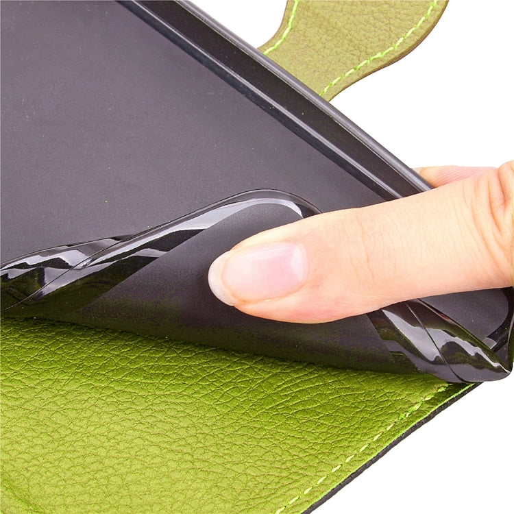 Leaf Magnetic Snap Litchi Texture Horizontal Flip Leather Case with Card Slots & Wallet & Holder & Lanyard for Google Nexus 5X