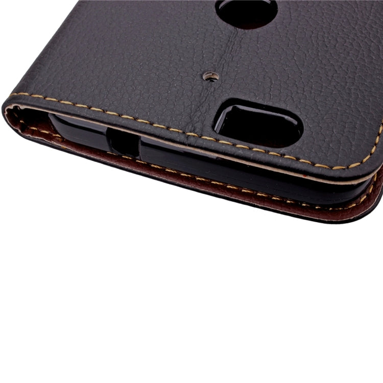 Leaf Magnetic Snap Litchi Texture Horizontal Flip Leather Case with Card Slots & Wallet & Holder & Lanyard for Google Nexus 6P