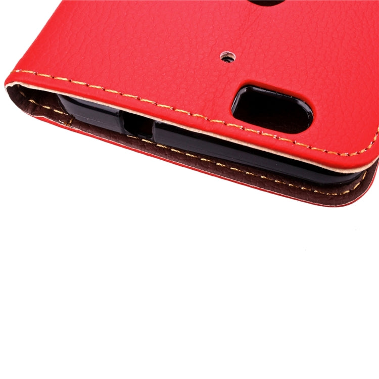 Leaf Magnetic Snap Litchi Texture Horizontal Flip Leather Case with Card Slots & Wallet & Holder & Lanyard for Google Nexus 6P