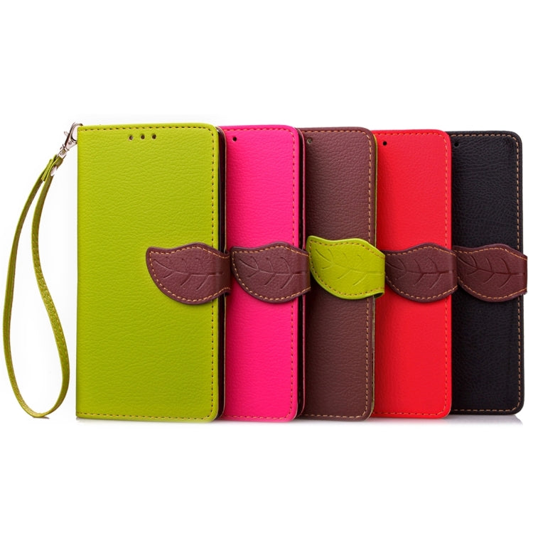 Leaf Magnetic Snap Litchi Texture Horizontal Flip Leather Case with Card Slots & Wallet & Holder & Lanyard for Google Nexus 6P